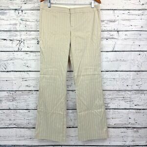 Laundry by Shelli Segal Striped Cotton Blend Wide Leg Pants [Size 10]‎ EUC